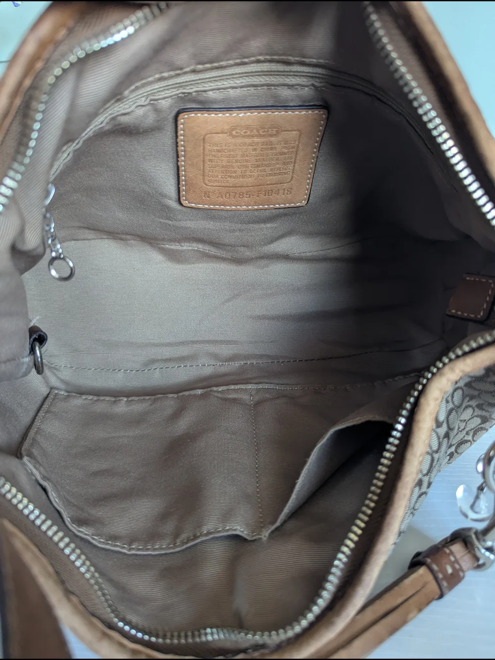 Coach material woven